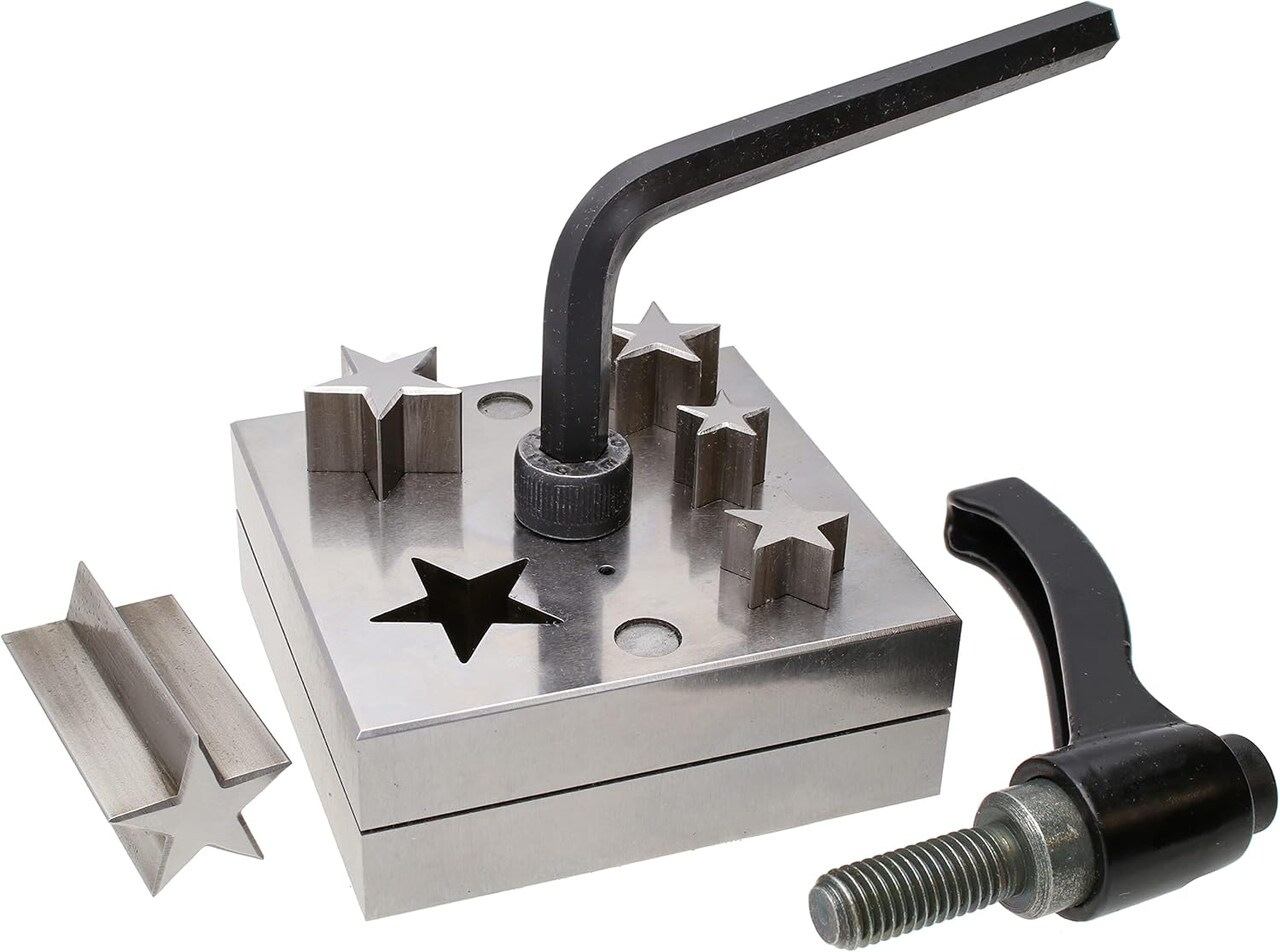 The Beadsmith Steel Disc Cutter Set Includes 4 Punches & Die. Tool for Cutting Corners from: 1/4", 1/2" & 1" Curves & 3/16" x 3/4" Oval Slot Punch. Use Soft Metal Sheet up to 20-24 Gauge & Thinner